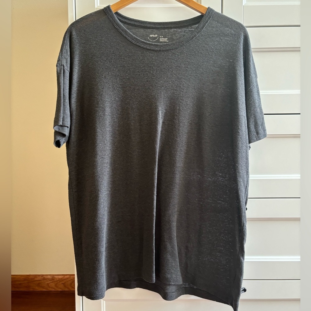 Black Aerie Breezy Boyfriend T-Shirt